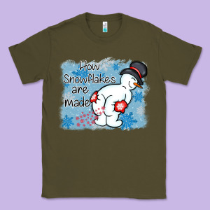 How Snowflakes Are Made Winter Christmas Classic Tee Designed By Maliassmallbusiness