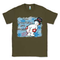 Army Green how snowflakes are made winter christmas Classic Tee - MaliasSmallBusiness