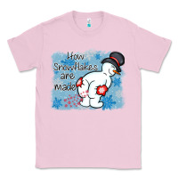 Bubblegum Pink how snowflakes are made winter christmas Classic Tee - MaliasSmallBusiness