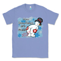 Colony Blue how snowflakes are made winter christmas Classic Tee - MaliasSmallBusiness