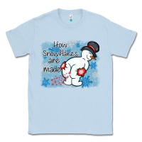 Dusty Blue how snowflakes are made winter christmas Classic Tee - MaliasSmallBusiness