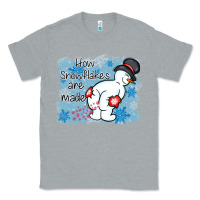 Heather Grey how snowflakes are made winter christmas Classic Tee - MaliasSmallBusiness