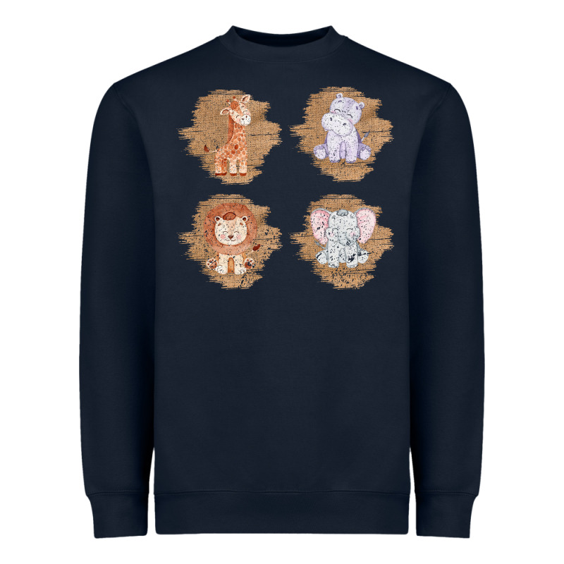 Safari Baby Animal Clipart Heavyweight Sweatshirt by Bettercallsaul | Teevron