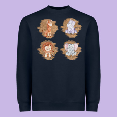 Safari Baby Animal Clipart Heavyweight Sweatshirt Designed By Bettercallsaul