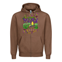 Chestnut happy mardi gras yall Zipper Hoodie - CowGirlArtShop