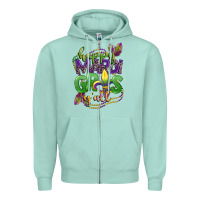 Seafoam happy mardi gras yall Zipper Hoodie - CowGirlArtShop