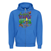 True Royal happy mardi gras yall Zipper Hoodie - CowGirlArtShop