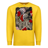 Lemon Two skeletons hugging Valentine's Day Premium Sweatshirt - FaDigitalArtStudio