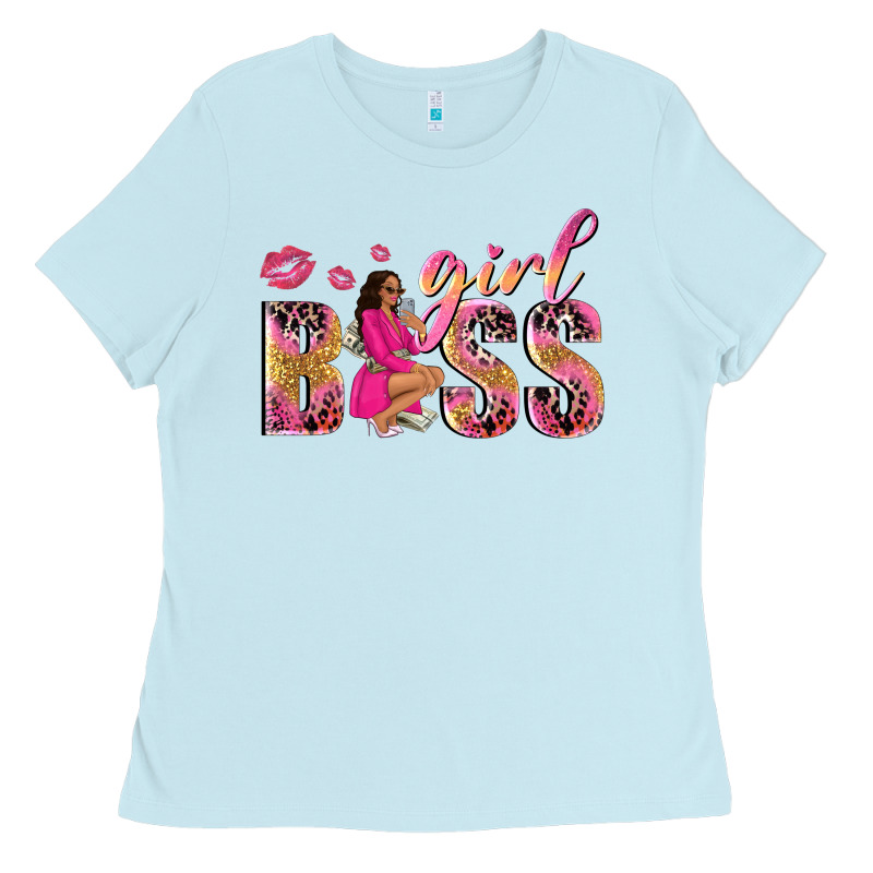 Girl Boss Afro Black Woman Ladies Tee by NancyCooperArtShop | Teevron