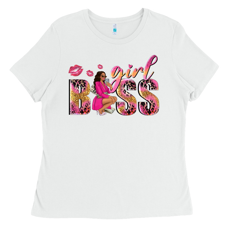 Girl Boss Afro Black Woman Ladies Tee by NancyCooperArtShop | Teevron