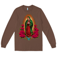 Chestnut our lady of guadalupe Long Sleeve Tee - Jasminsmagicworld