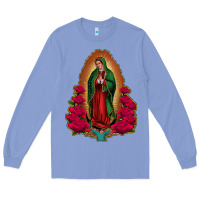 Colony Blue our lady of guadalupe Long Sleeve Tee - Jasminsmagicworld
