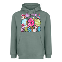 Sage Happy Easter eggs Heavyweight Hoodie - OliviaCreatesArt