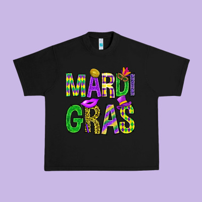Western Mardi Gras Urban Heavy Tee Designed By Bundleandbundleshop