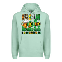 Seafoam Irish today hungover tomorrow Premium Hoodie - CowGirlArtShop