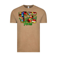 Vintage Coffee Christmas Texas Vintage Tee - MaliasSmallBusiness