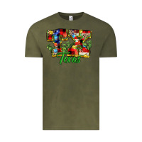 Vintage Olive Christmas Texas Vintage Tee - MaliasSmallBusiness