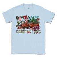 Dusty Blue fram fresh christmas trees Classic Tee - SublimationCraftShop