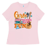 Bubblegum Pink girls just wanna have fun Ladies Tee - NancyCooperArtShop