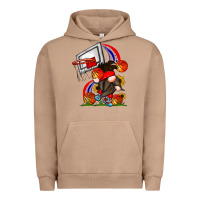 Pigment Burro Basketball Gnome Urban Hoodie - CowhideDigitalArt