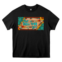 Black just a small town girl wlth gemstone arrow and sunflowers licanse plat Heavy Core Tee - Artiststas