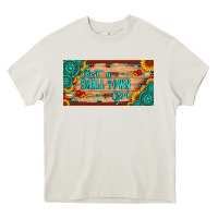 Cream just a small town girl wlth gemstone arrow and sunflowers licanse plat Heavy Core Tee - Artiststas