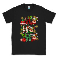 Black ho ho ho reindeer Classic Tee - MaliasSmallBusiness