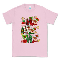 Bubblegum Pink ho ho ho reindeer Classic Tee - MaliasSmallBusiness