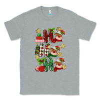 Heather Grey ho ho ho reindeer Classic Tee - MaliasSmallBusiness