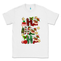 White ho ho ho reindeer Classic Tee - MaliasSmallBusiness