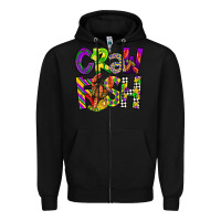 Black crawfish mardi gras Zipper Hoodie - CowGirlArtShop