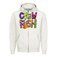Oatmeal Heather crawfish mardi gras Zipper Hoodie - CowGirlArtShop