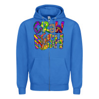 True Royal crawfish mardi gras Zipper Hoodie - CowGirlArtShop