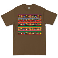Cacao Christmas lights serape Premium Tee - BarkalooDesign