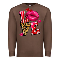 Chestnut Western love lips Premium Sweatshirt - FaDigitalArtStudio