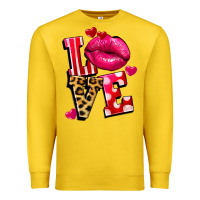 Lemon Western love lips Premium Sweatshirt - FaDigitalArtStudio