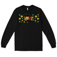 Black for the love of the game softball Long Sleeve Tee - Jasminsmagicworld