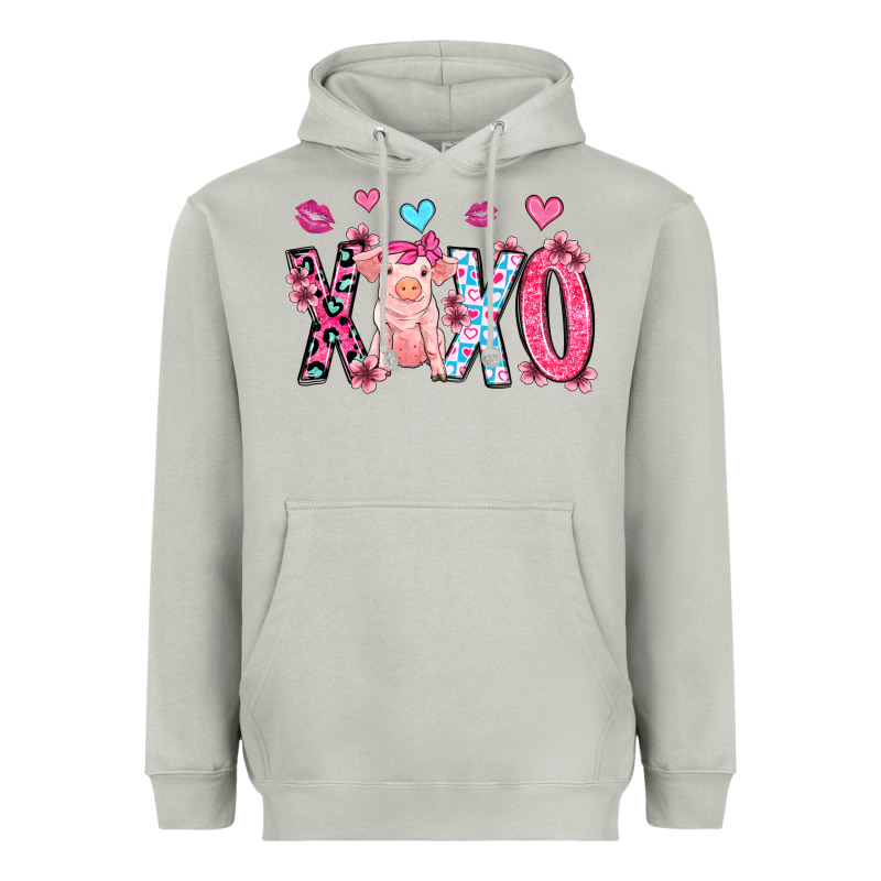 Xoxo Pig Olivia Heavyweight Hoodie by OliviaCreatesArt | Teevron