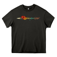 Asphalt flowers and arrow with gemstone Heavy Core Tee - Artiststas