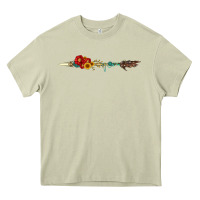 Mossy flowers and arrow with gemstone Heavy Core Tee - Artiststas