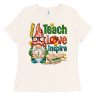 Bone gnome teach love inspire Ladies Tee - NancyCooperArtShop