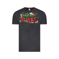 Vintage Black Registered Nurse Christmas Vintage Tee - MaliasSmallBusiness