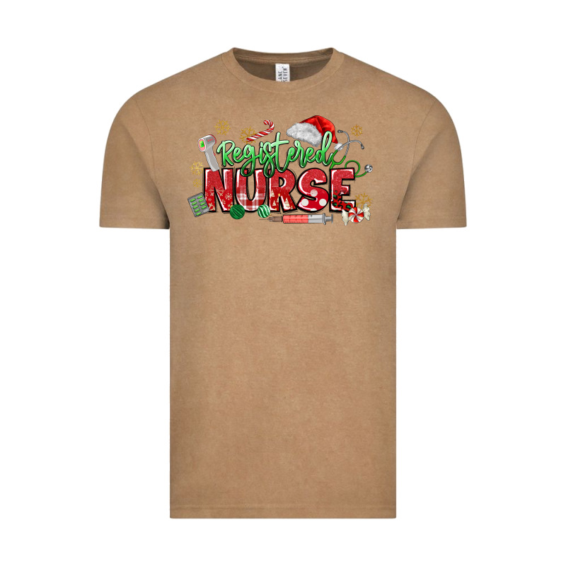 Registered Nurse Christmas Vintage Tee by MaliasSmallBusiness | Teevron