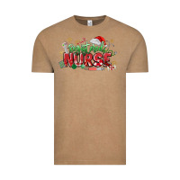 Vintage Coffee Registered Nurse Christmas Vintage Tee - MaliasSmallBusiness