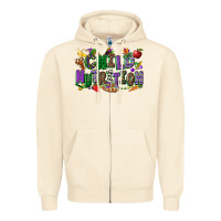 Sandshell child nutrition mardi gras cowgirl Zipper Hoodie - CowGirlArtShop