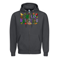Smoke child nutrition mardi gras cowgirl Zipper Hoodie - CowGirlArtShop