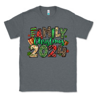 Charcoal Heather family christmas 2024 Classic Tee - MaliasSmallBusiness