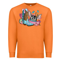 Carrot Easter cowboy boots hat Premium Sweatshirt - OliviaCreatesArt