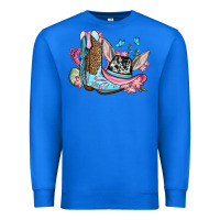 True Royal Easter cowboy boots hat Premium Sweatshirt - OliviaCreatesArt