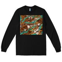 Black tiger cowhide tumbler Long Sleeve Tee - BarkalooDesign
